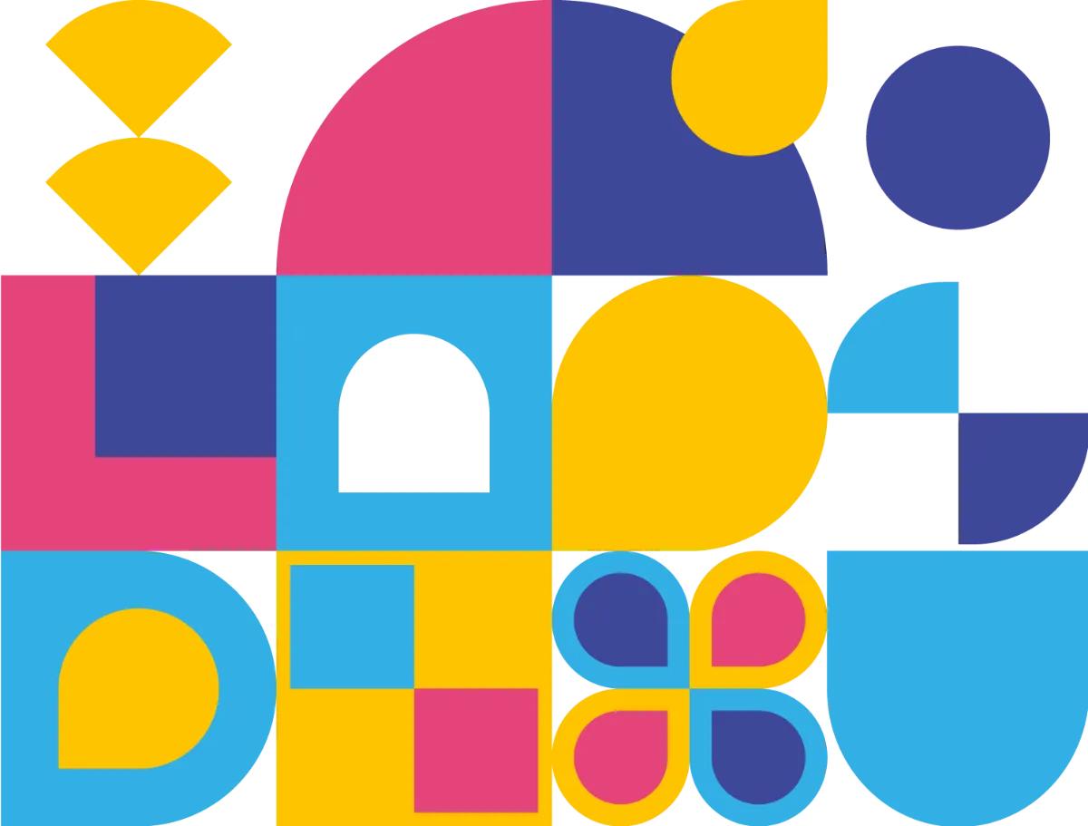 Turning visual identity illustration